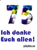 75 Geburtstag: gratis Dankeskarten